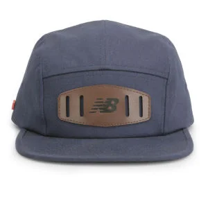 New Balance Unisex Street 5 Panel Flat Peak Baseball Cap - Cotton Twill Navy Image 1