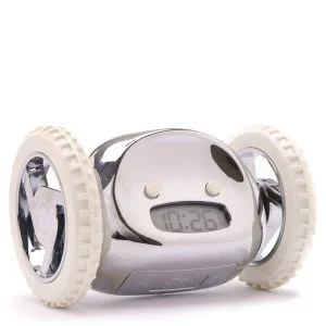 Clocky Runaway Alarm Clocks - One Size - Silver Image 1