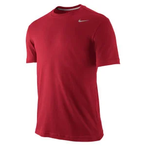 Nike Men's Dri Fit Short Sleeve T-Shirt - Gym Red - S - Gym Red Image 1