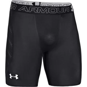 Under Armour Men's HG Max Vent Comp Shorts - Black/White - S - Black/White Image 1
