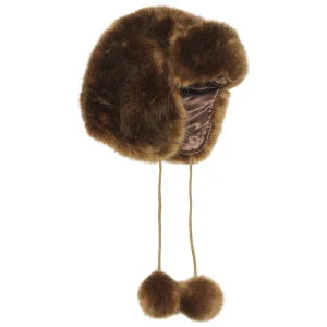 Women's Faux Fur Trapper - Warm Honey Image 1