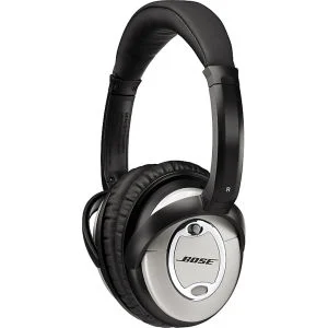 Bose Quiet Comfort 15 Acoustic Noise Cancelling Headphones (Including Mic) - Black/Silver Image 1