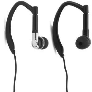 iHip Active Sports Earphones with Mic and Remote - Black Image 1