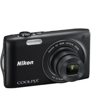 Nikon Coolpix S3200 Digital Camera (16MP, 6x Optical Zoom, 2.7 Inch LCD) - Black - Grade A Refurb Image 1