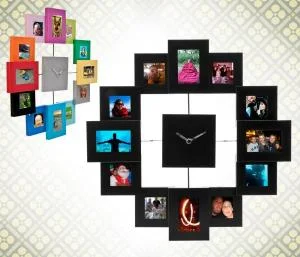 Photo Frame Clocks - 1 - Black Image 1