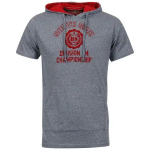 Brave Soul Men's Hooded T-Shirt - Blue - M - Blue Image 1