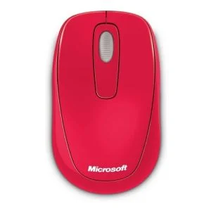 Microsoft 1000 Optical Wireless Mouse - Red Image 1