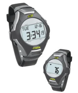 Skechers Wrist Band Watch & Heart Rate Monitor - Black Image 1