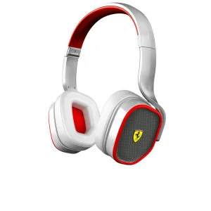 Ferrari Scuderia R200 Headphones Including Mic and In-line Remote - White Image 1