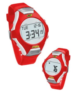 Skechers Wrist Band Watch & Heart Rate Monitor - Red Image 1
