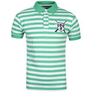 Soul Star Men's Santiago Polo Shirt - Green - S - Green Image 1