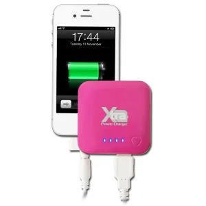 Xtra Power Charger for Mobiles - Pink Image 1