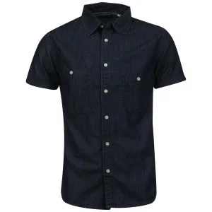 Jack & Jones Vintage Men's Contrast Denim Shirt - Colour 2 - M Image 1