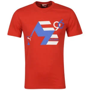 Puma Men's Atlanta Graphic T-Shirt - Tomato Red - S - Tomato Red Image 1