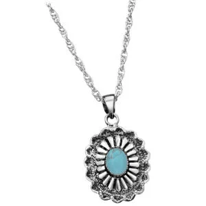 Turquoise Pendant - One Size Image 1