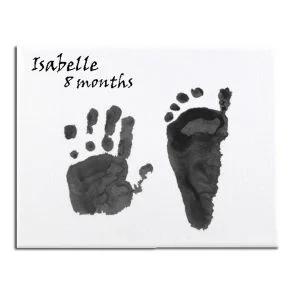 Baby Prints On Canvas Gift Box Image 1