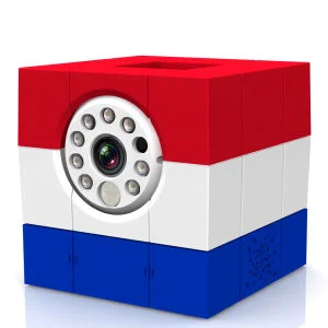 Amaryllo iCAM HD Skype Wireless Remote IP Camera - Red/White/Blue Image 1