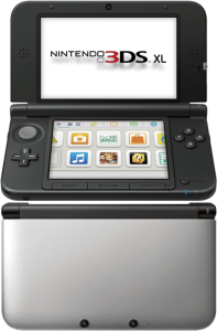 Nintendo 3DS XL Console (Silver and Black) Image 1