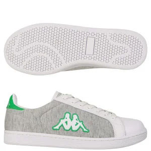 Kappa Men's Moray Trainer - White/Grey/Green - 7 - White/Grey/Green Image 1