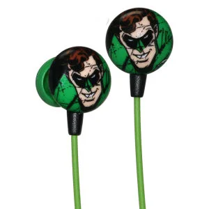 iHip DC Comics Green Lantern Printed Earphones Image 1