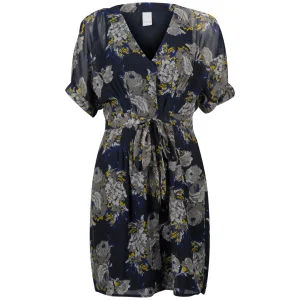 VILA Women's Derika Dress - Navy - XS - Navy Image 1