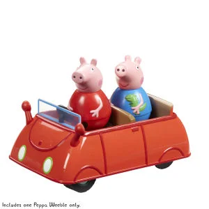 Peppa Pig Weebles Push-Along Wobbly Car Image 1