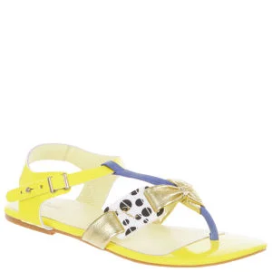 Diesel Women's Mission Bay Sandals - Gold/Yellow Fluo - 3 - Gold Image 1