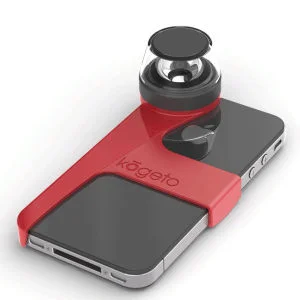 Kogeto Dot 360 Degrees Panoramic Video Camera Lens for iPhone 4 and 4S - Red Image 1