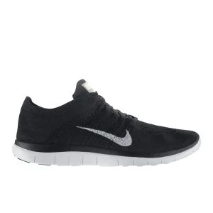 Nike Men's Free Flyknit 4.0 Running Shoes - Black - 7 - Black Image 1
