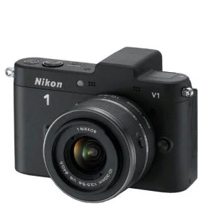 Nikon 1 V1 Compact System Camera with 10-30mm Lens Kit - Black (10.1MP) 3 Inch LCD Image 1