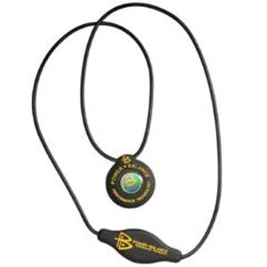 Power Balance -The Original Performance Pendant Black With Yellow Lettering Image 1