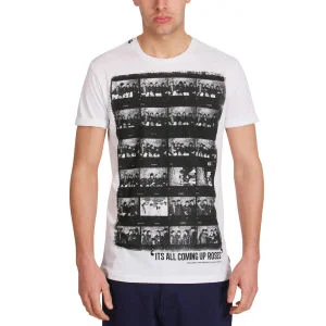 Mas-if Men's Coming Up Roses T Shirt - White - S - White Image 1