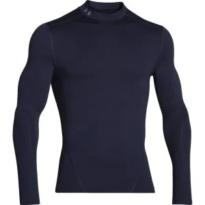 Under Armour Men's Evo Coldgear Compression Long Sleeve Mock - Midnight Navy/Steel - S - Midnight Navy/Steel Image 1