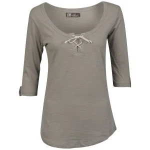 Brave Soul Women's Aisha Tie Top - Pebble - S - Pebble Image 1