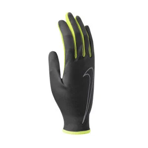 Nike Men's Rally Run Gloves - Black/Volt - M - Black Image 1