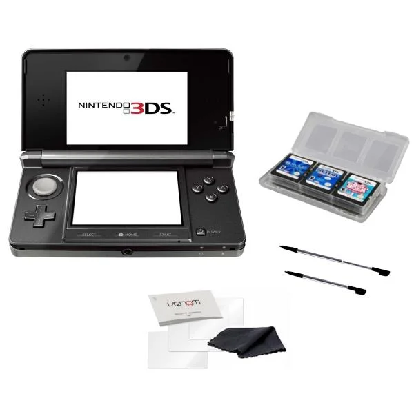 Nintendo 3DS Console (Cosmic Black) Bundle: Includes Free 7 in 1 Accessory Pack Image 1