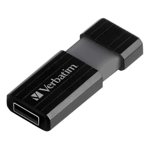 Verbatim USB 2.0 16 GB Flash Drive - Pin Stripe Black Image 1