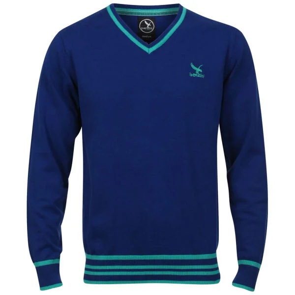 Benzini Men's Penn V-Neck Knit - Cobalt - S - Cobalt Image 1