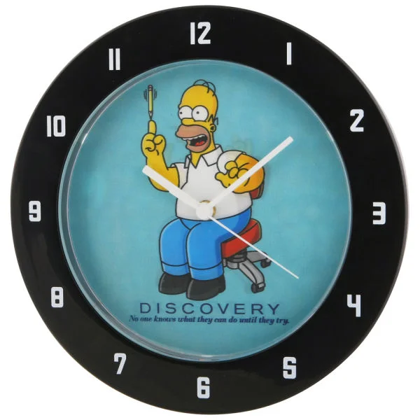 Homer Simpson Lenticular Lens Wall Clock Image 1