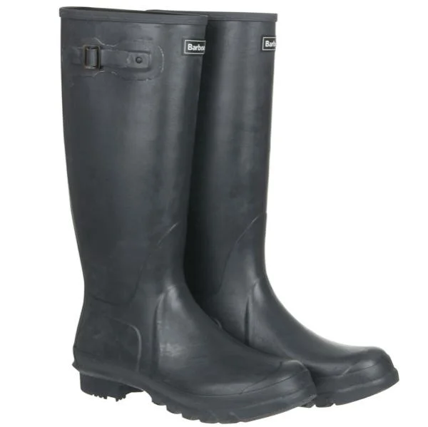 Barbour Town and Country Wellington Boots - Blue - 10 - Blue Image 1