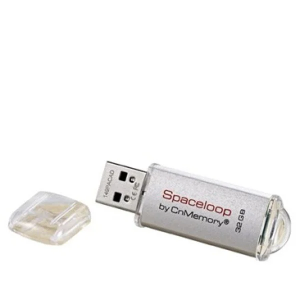 CnMemory 32GB Spaceloop Metal USB 2.0 Flash Drive Image 1