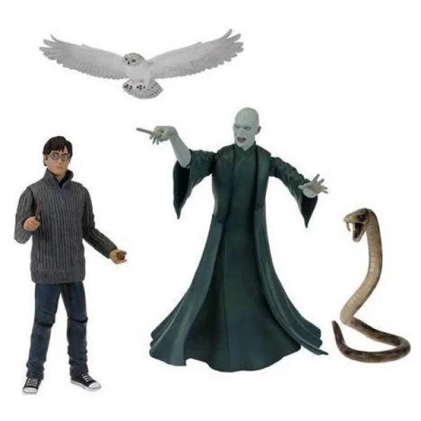 Harry Potter: 5 Inch Harry Potter And Lord Voldemort Action Figure Twin Pack Image 1
