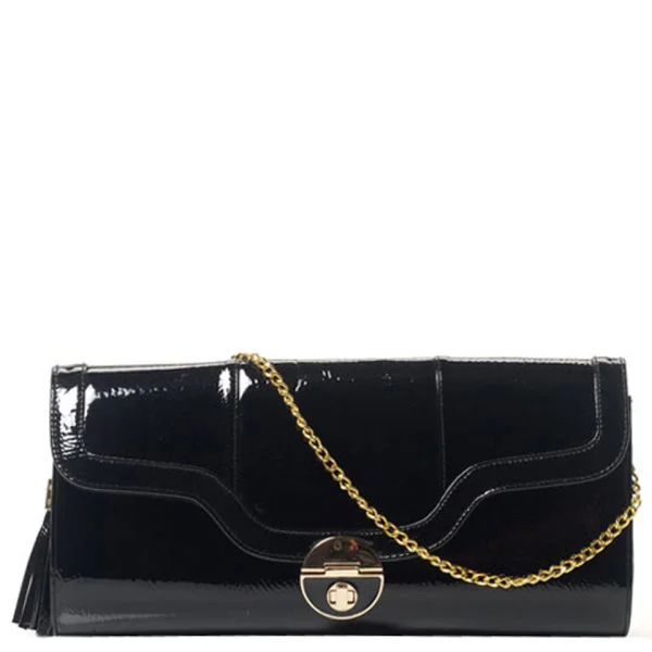 Stylist Pick 'Gloria' Patent Clutch - Black Image 1