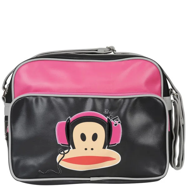 Paul Frank Headphones Messenger Bag - Fuschia/Black Image 1