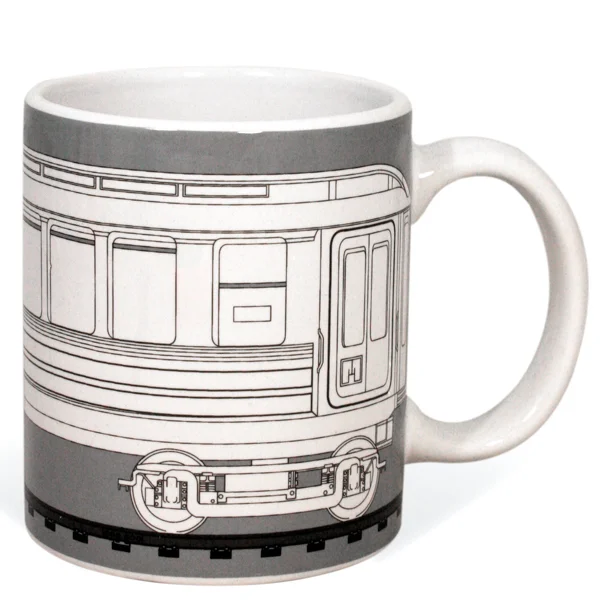 Graffitea Train Mug with Pens Image 1