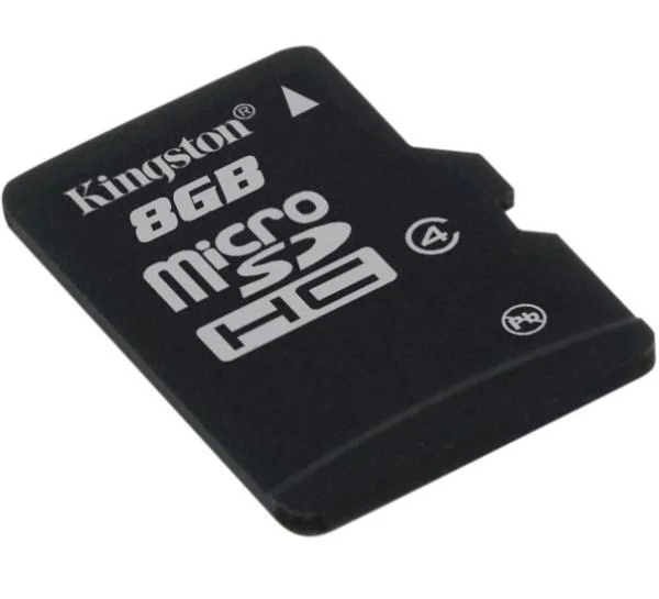 Kingston 8GB MicroSDHC Card - Class 4 (SDC4/8GB) Image 1
