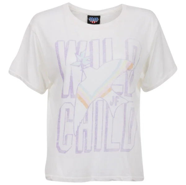 Junk Food Women's Wild Child Crop T-Shirt - Sugar - S - Sugar Image 1