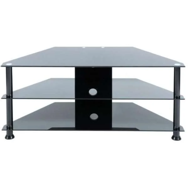 LEVV Black TV Stand for up to 42 Inch TVs Image 1