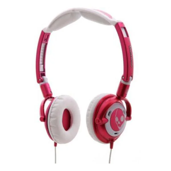 Skullcandy 2010 Lowrider Headphones - Pink/White Image 1