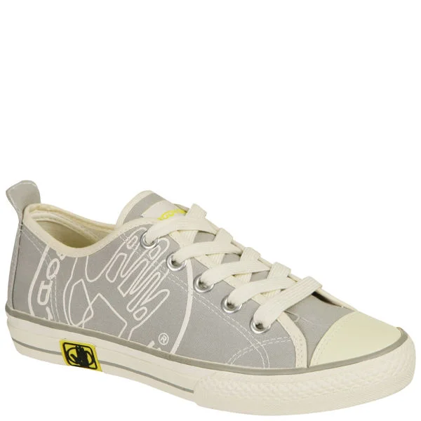 Body Glove Unisex Lifestyle Sympathy Canvas Pump - Grey/White - 42 - White Image 1